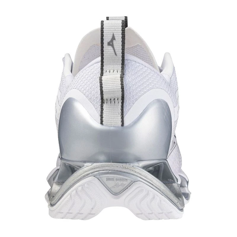 Mizuno Wave Prophecy 13 Running Shoes White Metallic Gray Silver S