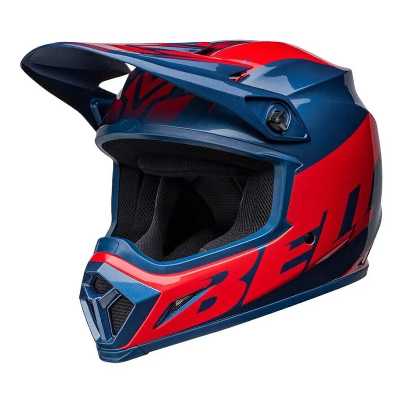 Bell Mens MX 9 MIPS Disrupt Motorbike Helmet Blue Sportpursuit