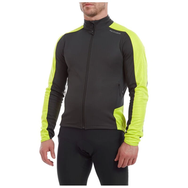 Altura Mens Nightvision Long Sleeve Jersey (Lime/Carbon) | Sportpursui