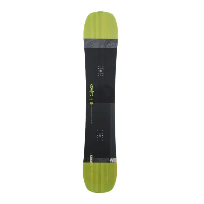 Amplid Mens Stereo Snowboard (Black/Green) | Sportpursuit.com