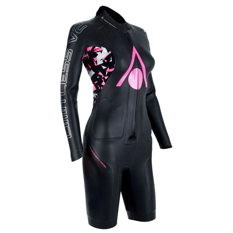 Aquasphere Womens Limitless V2 Wetsuit (Black/Pink)