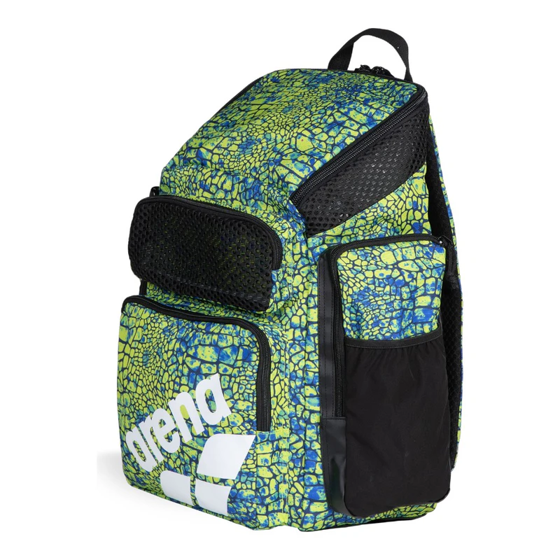 ARENA SPIKY 3 BACKPACK 45L Allover Blue Multi - Sac à Dos Natation, Sport Et Piscine