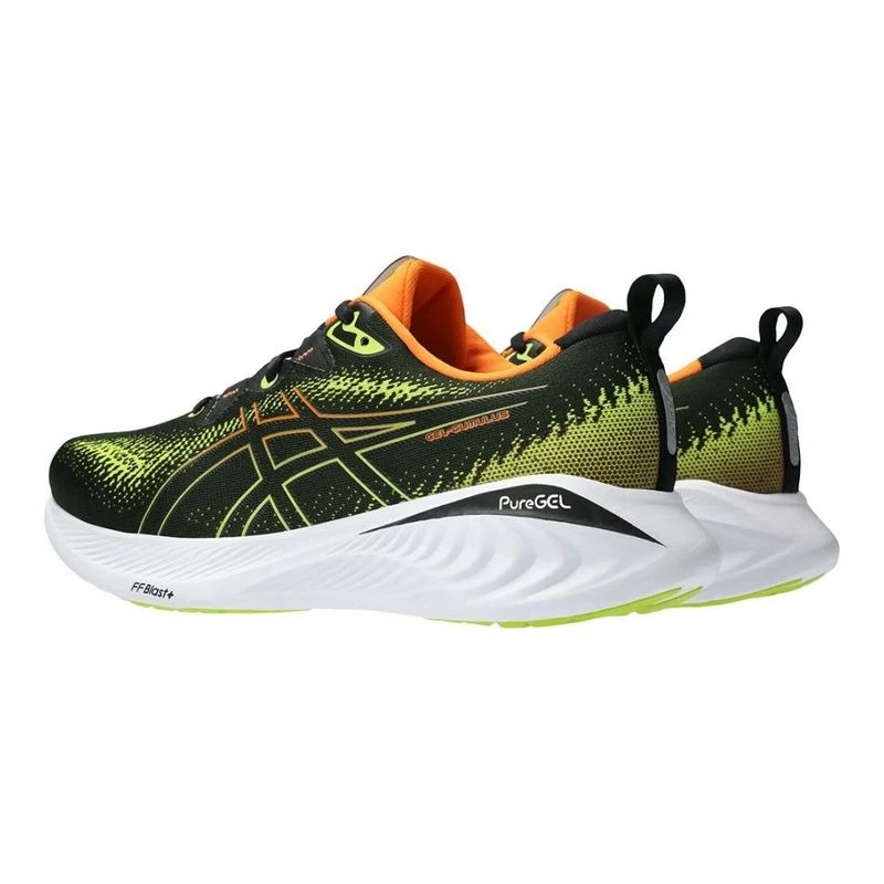 Neon asics running shoes discount