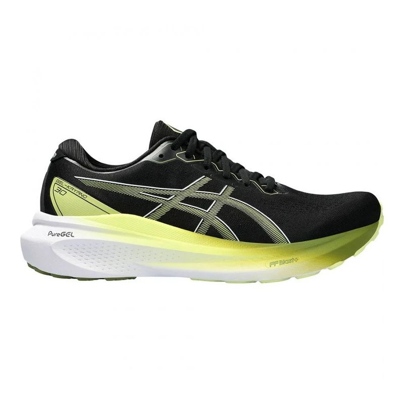 Asics Mens Gel Kayano 30 Running Shoes Black Glow Yellow Sportpurs