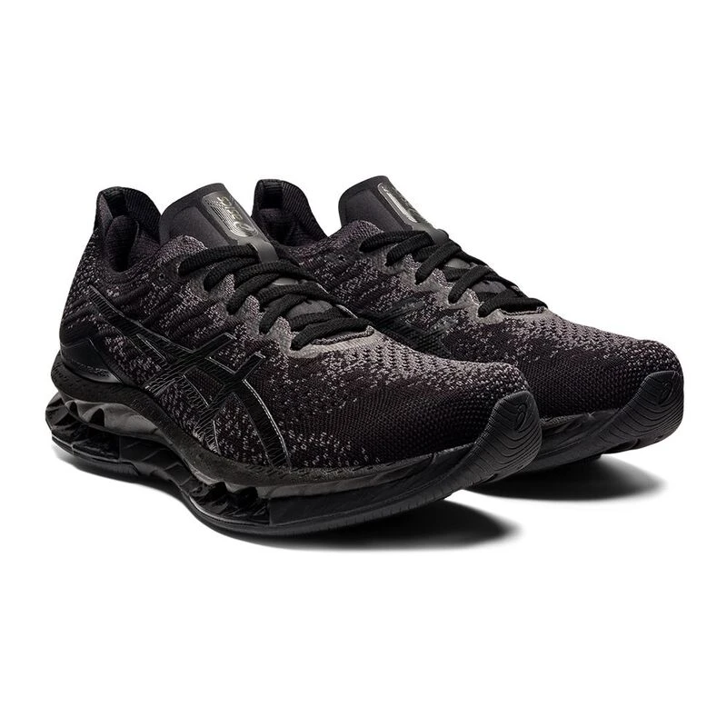 Solid black womens asics 2025