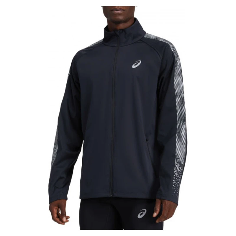Asics Mens Sport Reflective Jacket Dark Grey Sportpursuit
