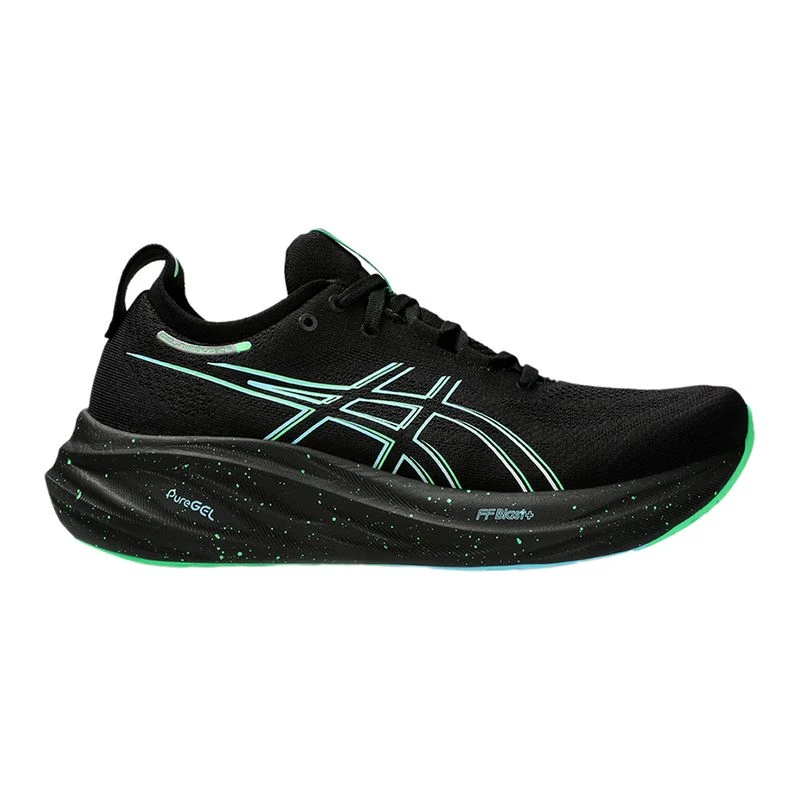 Asics Mens Gel Nimbus 26 Running Shoes Black Soothing Sea Sportpur