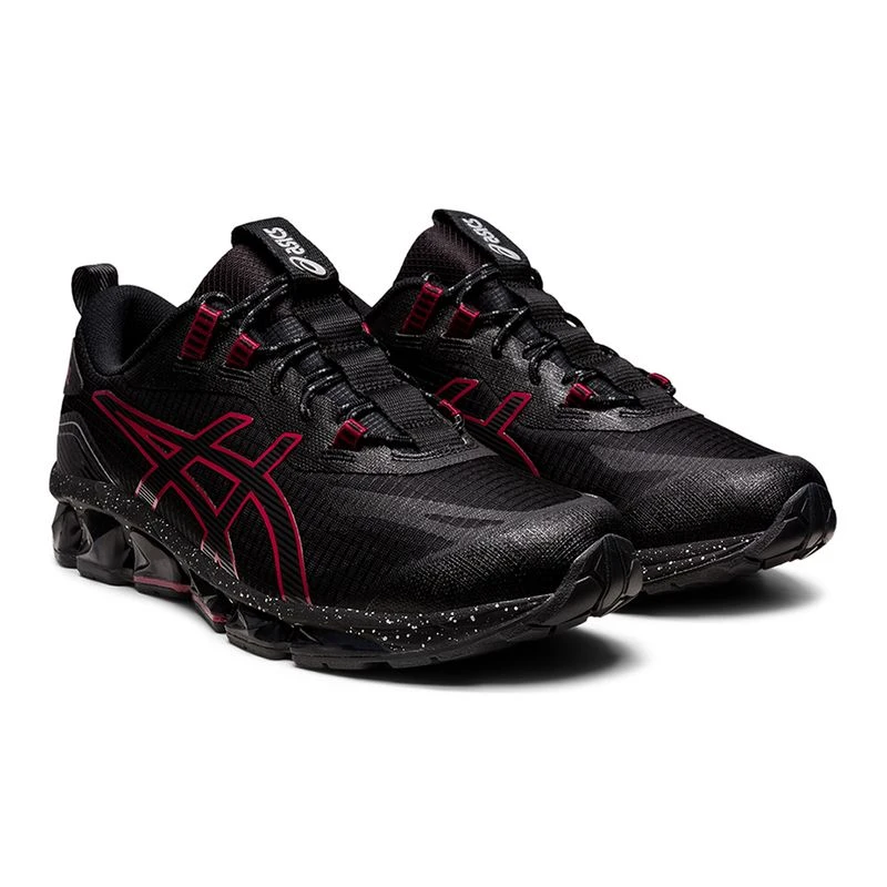 Asics Mens Gel Quantum 360 VII Casual Shoes Black Burgundy Sportpu