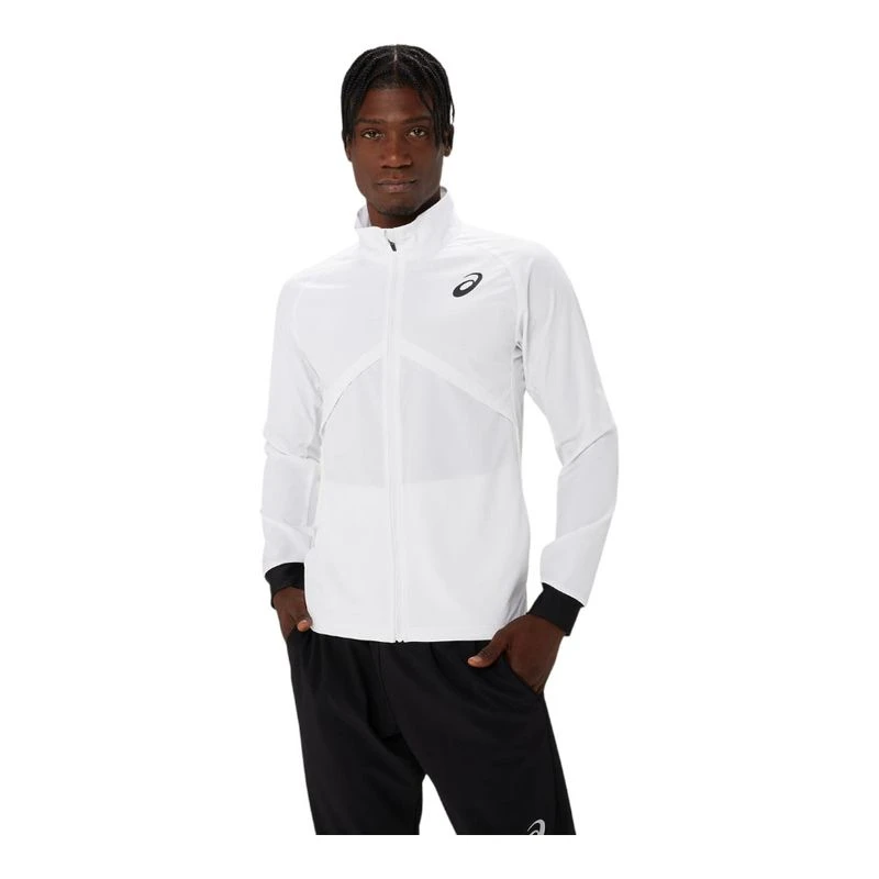Asics Mens Hybrid Stretch Jacket (White) | Sportpursuit.com
