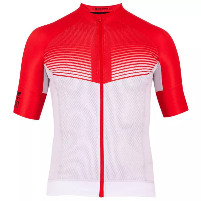 Red white cycling jersey shop
