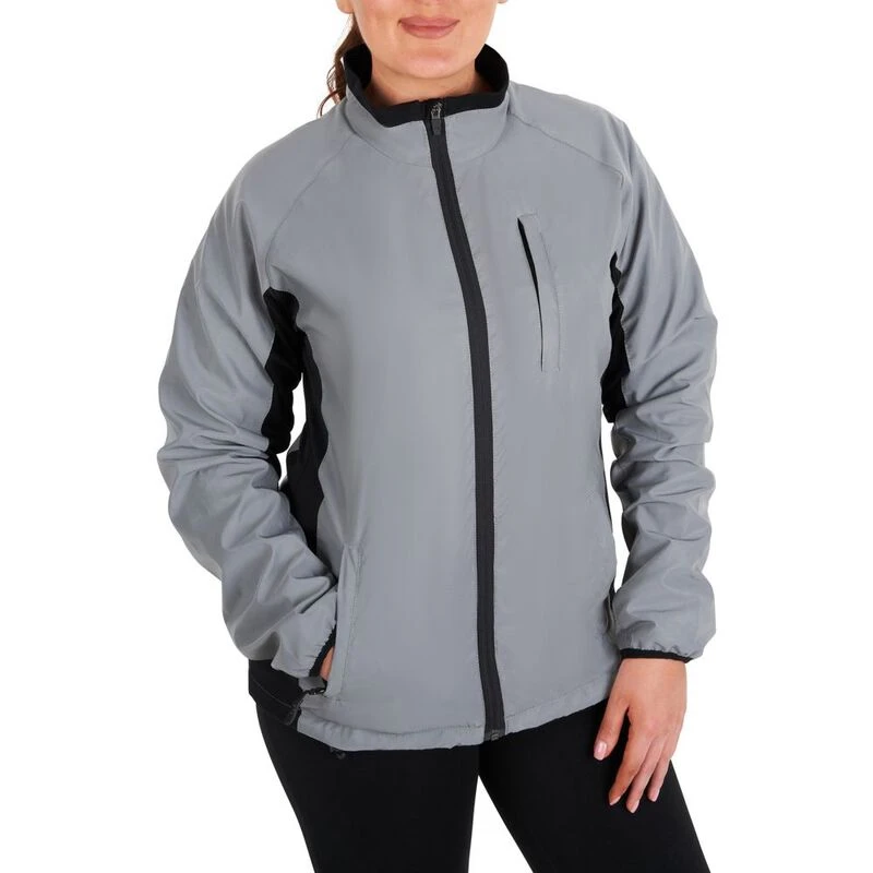 BTR Sports Womens High Vis Cycling Jacket (Silver)