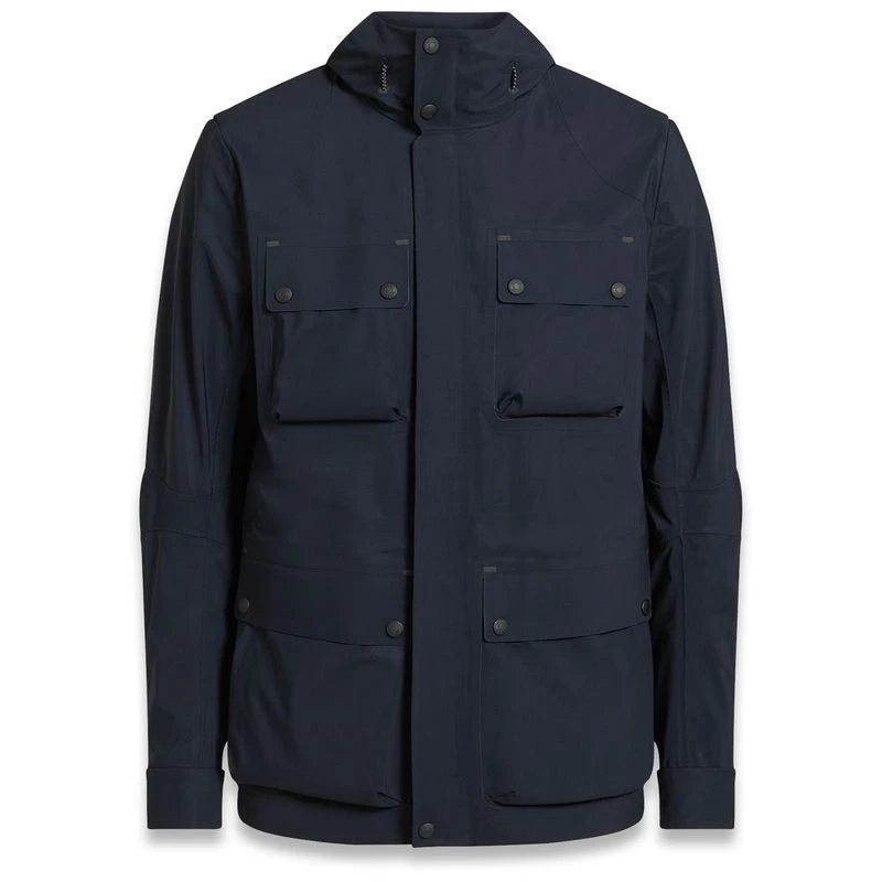 Belstaff Mens Trialmaster EVO Hooded Jacket Deep Navy Sportpursuit