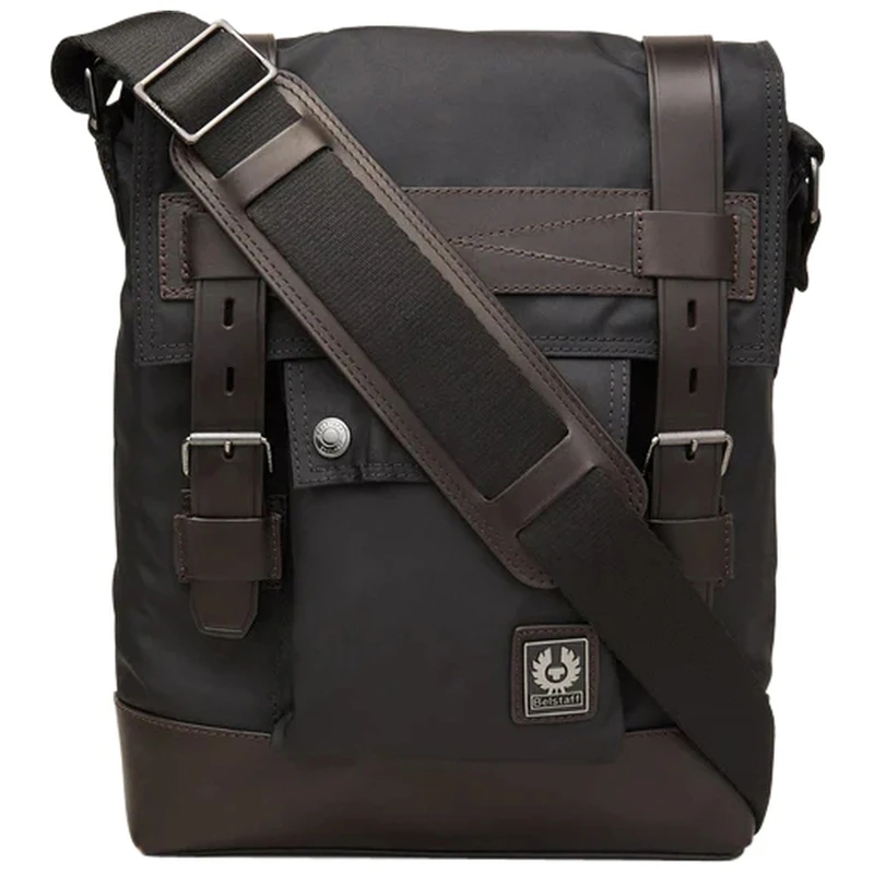 belstaff travel shoulder bag black