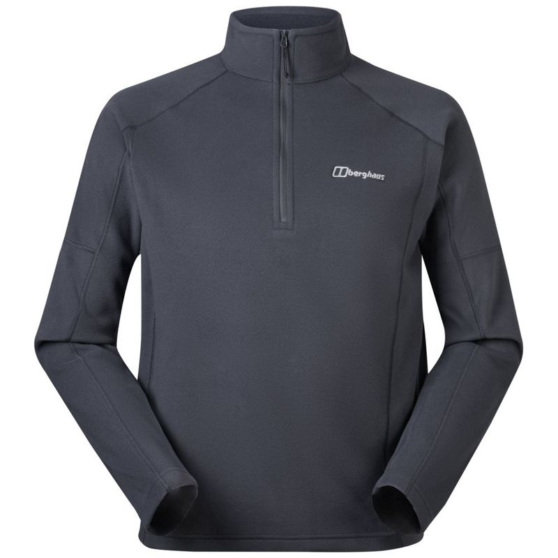 Pull Polaire Berghaus Homme Noir 1/4 Zip Taille L – Léger, Respirant, Pour Rando