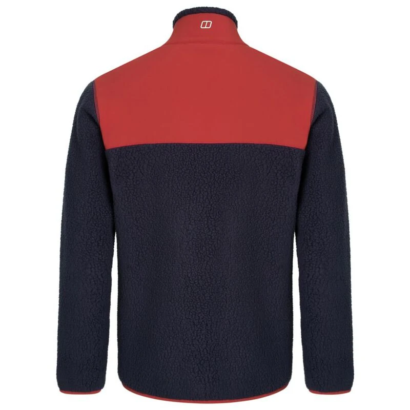 Berghaus Mens Syker Fleece Jacket Dark Blue Dark Red Sportpursuit
