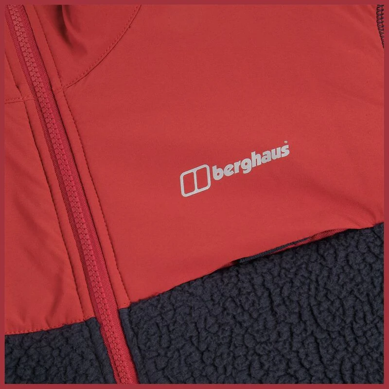 Berghaus Mens Syker Fleece Jacket (Dark Blue/Dark Red) | Sportpursuit.