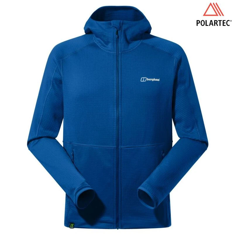 Berghaus Mens Vanth Hooded Fleece Jacket Blue Sportpursuit