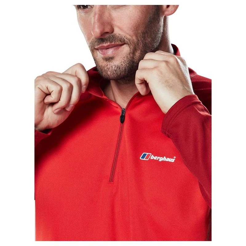 Berghaus men's tech tee long sleeve zip 2.0 online