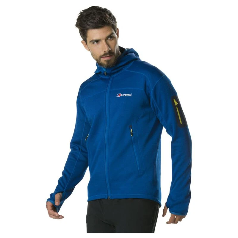Berghaus Mens Pravitale Mountain 2.0 Hooded Fleece Jacket (Snorkel Blu