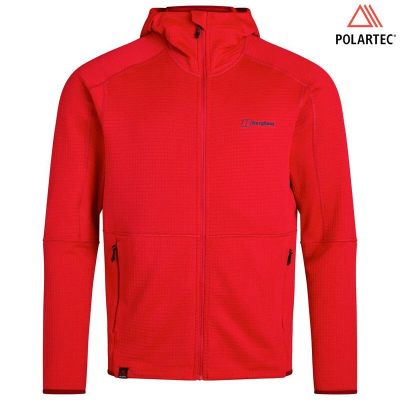 Berghaus red fleece mens top