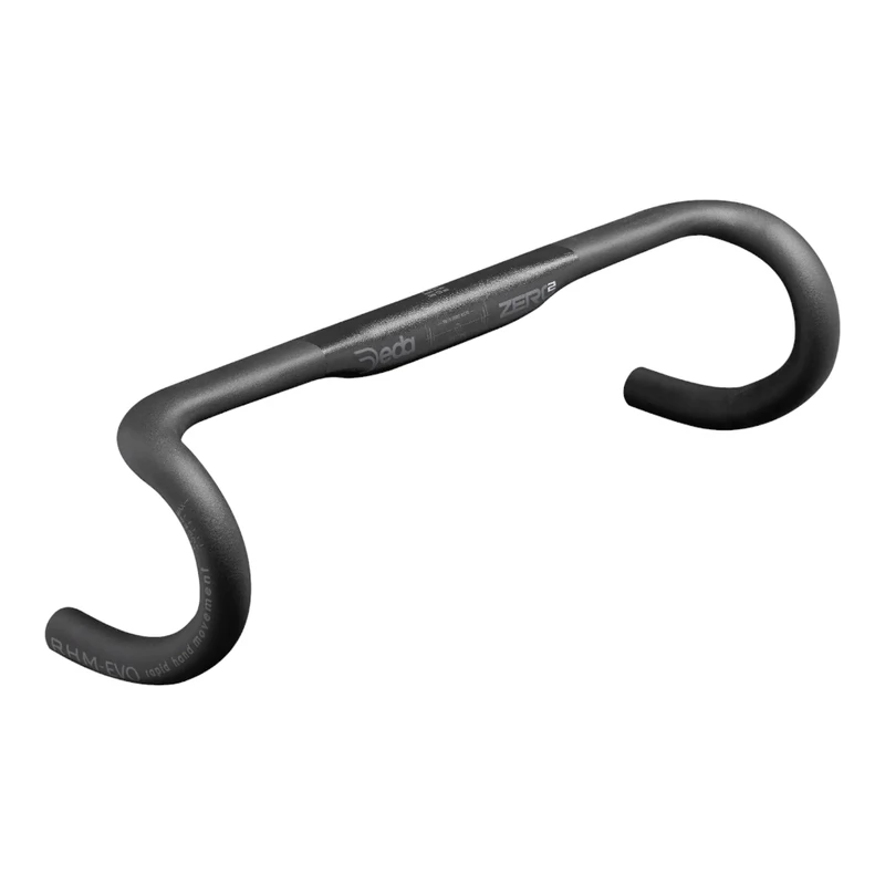 Deda Elementi Zero2 DCR RHM-Evo Guidon Vélo – Alliage 6061, 42 Cm, 31,7 Mm, Câblage Intégré, Aéro – Noir Poli