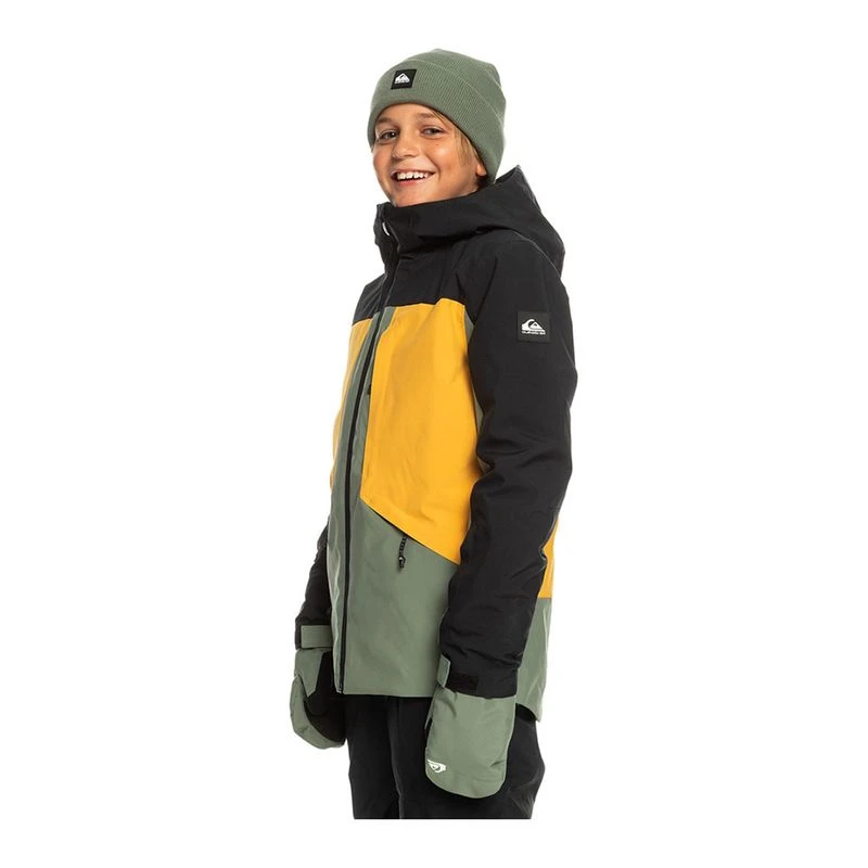 Quiksilver Boys Ambition Jacket Green Laurel Wreath Sportpursuit.c