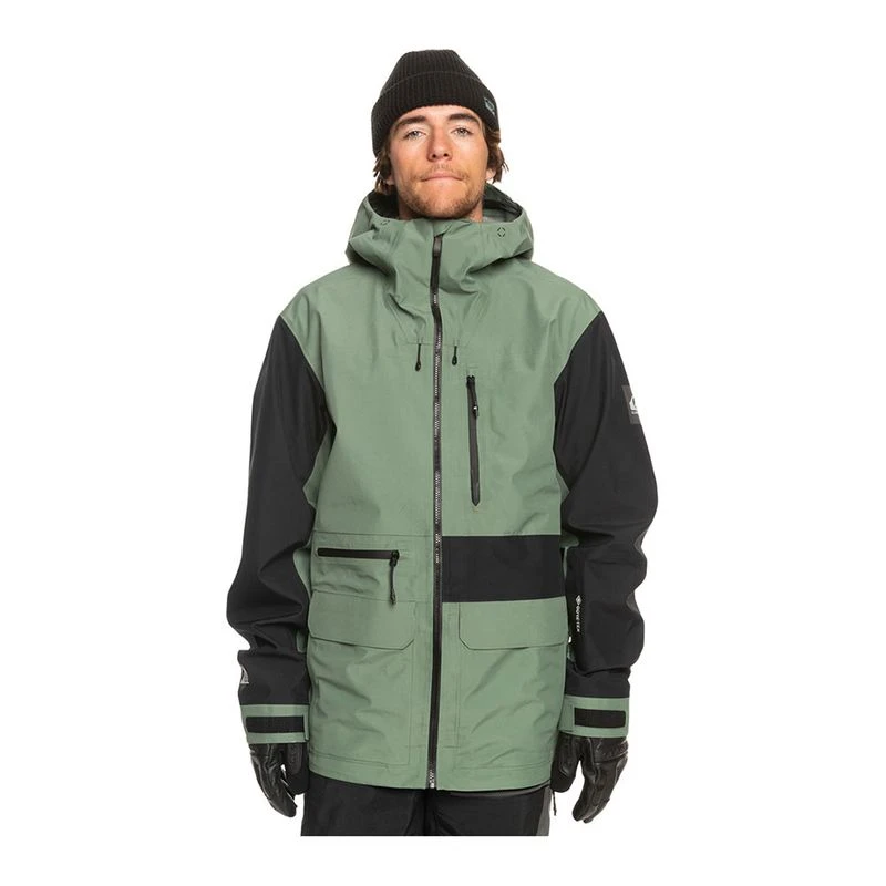 '24クイックシルバーHIGHLINE PRO サミーカールソンGORE-TEX Quiksilver Highline Pro Sammy Carlson 3L Gore-Tex® Jacket (Green/Laure