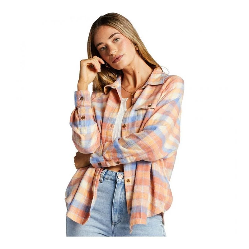 Billabong Chemise Best Time Femme Rose privatesportshop.be fr