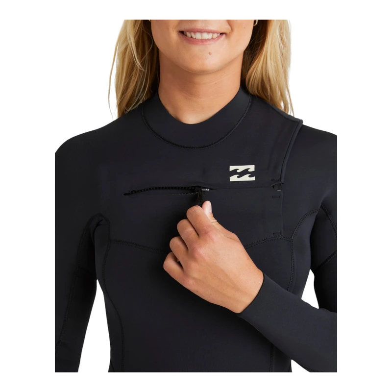Billabong Womens 3/2mm Syngy Nat CZ Wetsuit (Black/Night
