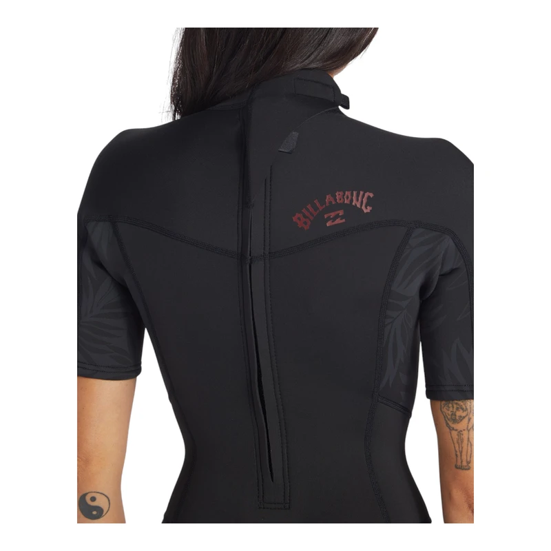 Billabong Womens 2/2mm Synergy BZ Wetsuit (Black/Wild Black) | Sportpu