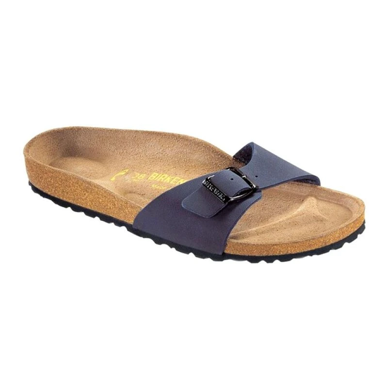 Birkenstock Mens Madrid Birko Flor Nubuck Sandals Navy Sportpursu
