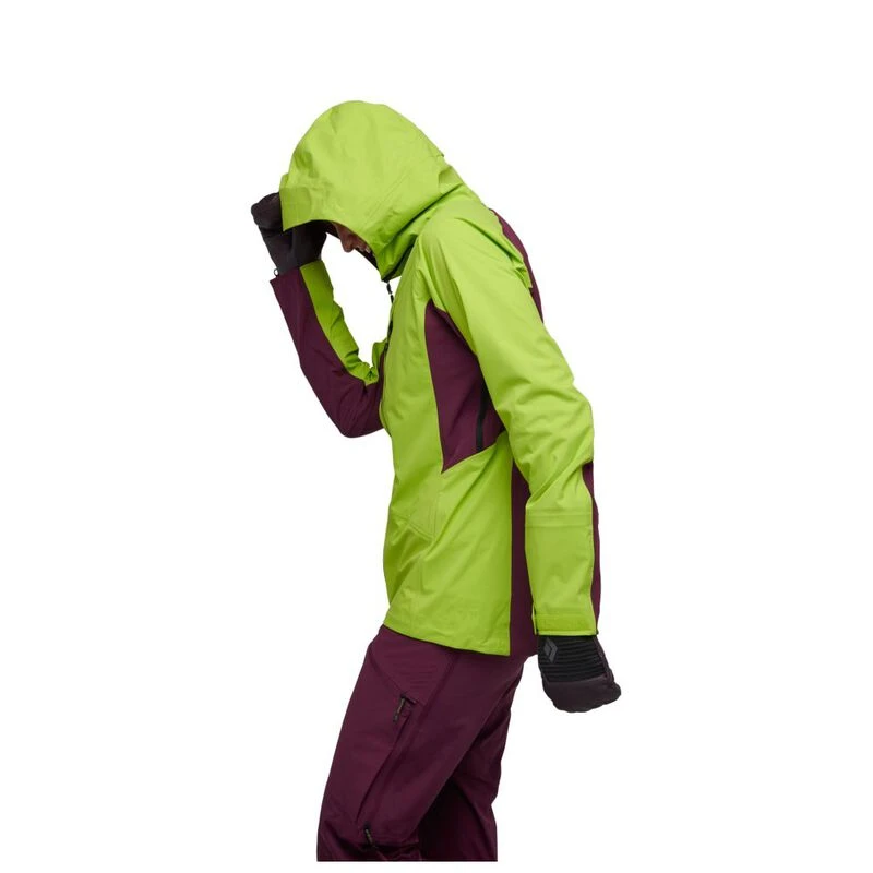 Black Diamond Womens Dawn Patrol Jacket Aloe Blackberry Sportpursu