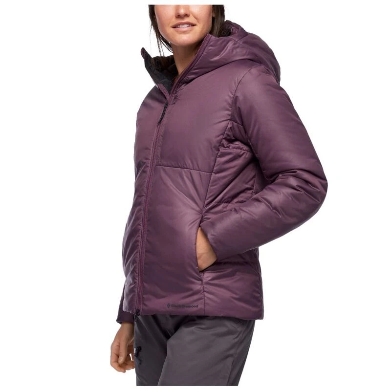 Black Diamond Womens Belay Jacket Plum Sportpursuit