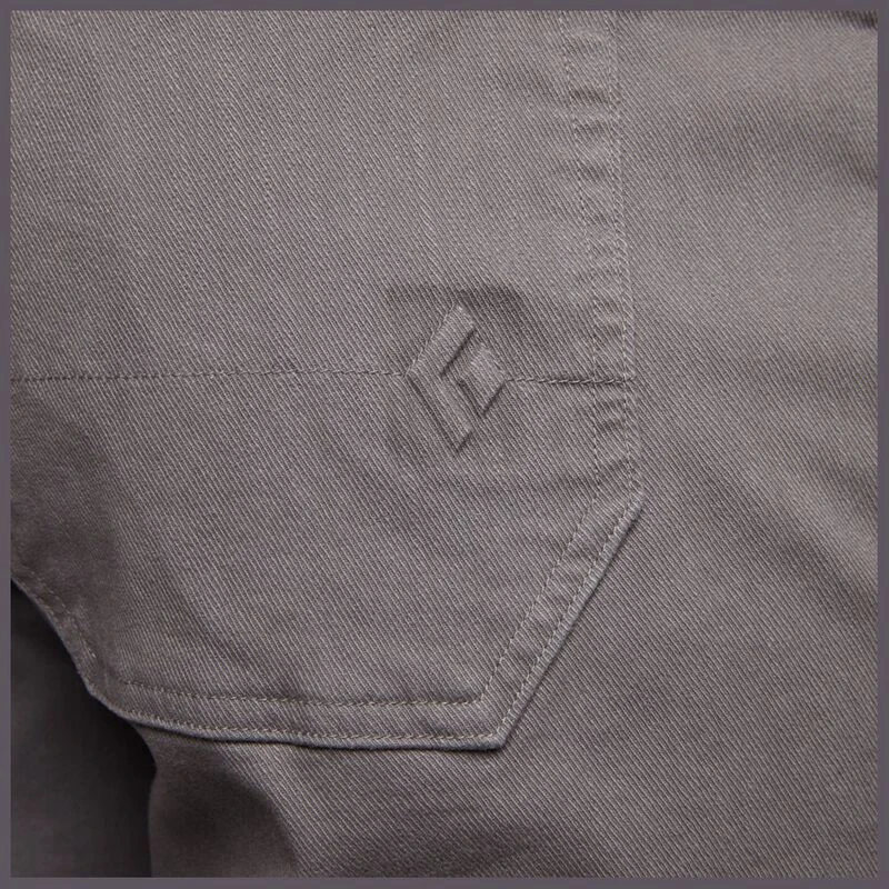 Black Diamond Mens Stretch Font Shorts Steel Grey Sportpursuit