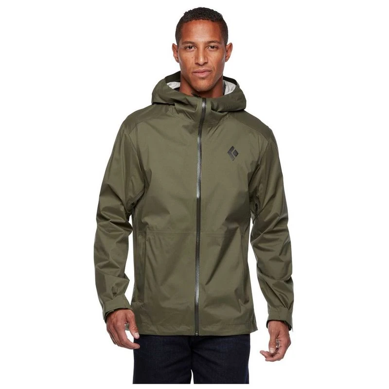 Black Diamond Mens Stormline Stretch Rain Shell Jacket Tundra Spor