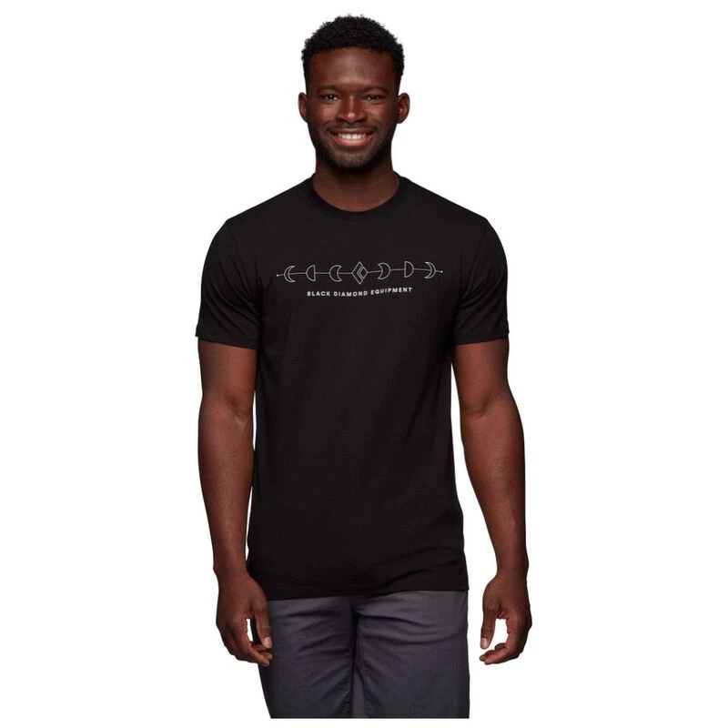 Black Diamond Mens Icon Full Moon Short Sleeve T-Shirt (Black) | Sport