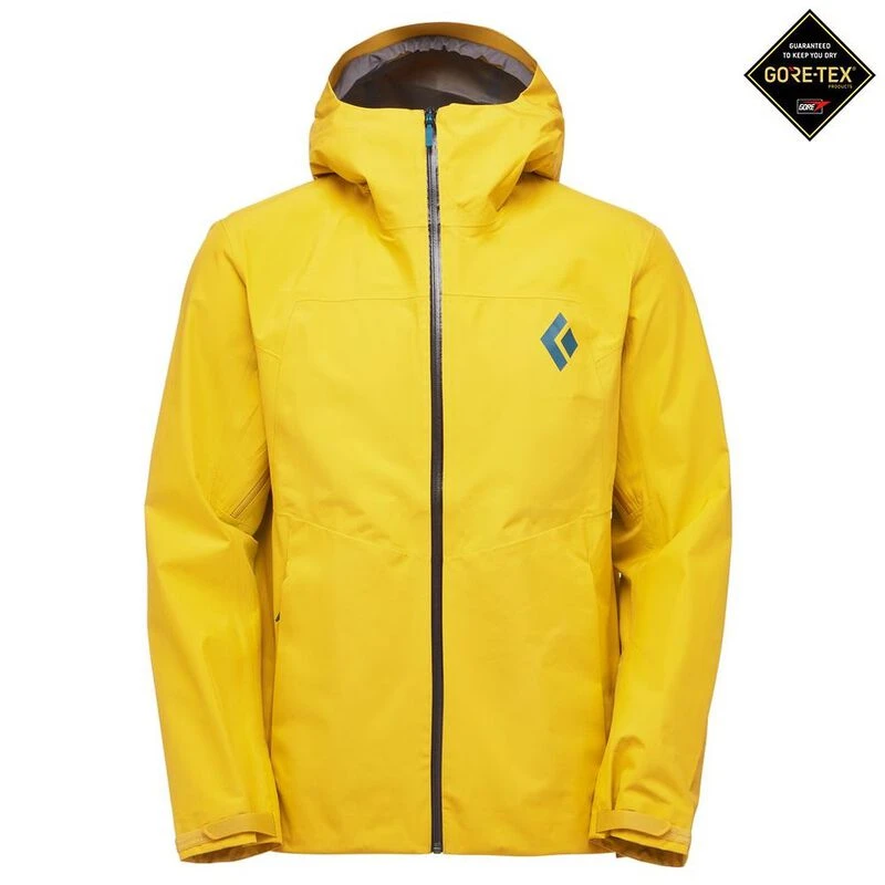 Black Diamond Mens Liquid Point Shell Jacket Ochre Sportpursuit