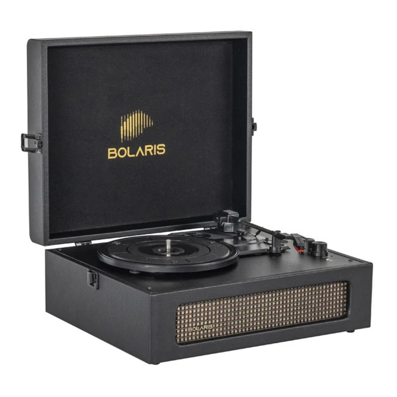 Platine Vinyle Bolaris Oxford | Bluetooth 5W | Noir | Neuf