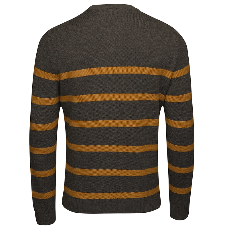 Mens yellow and black striped sweater hotsell