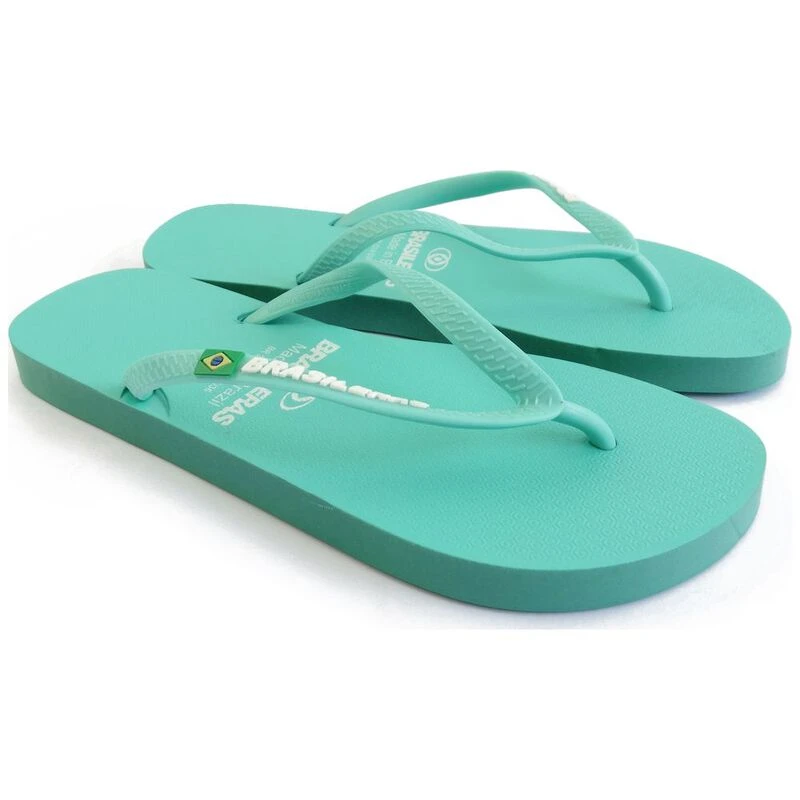 Brasileras Womens Classic Flip Flops Water Green Sportpursuit