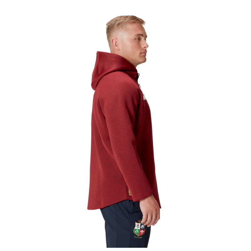 British & Irish Lions Mens Everest Hoody (Red) | Sportpursuit.com