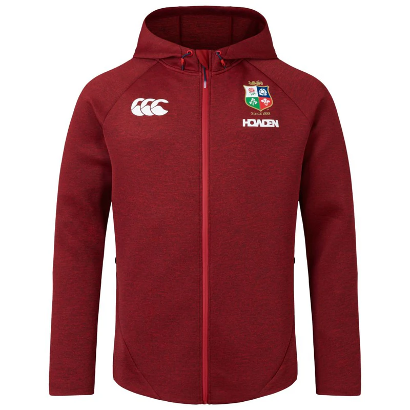 プロメテウス　Lions 2025 Everest フーディ British & Irish Lions Mens Everest Hoody (Red) | Sportpursuit.com