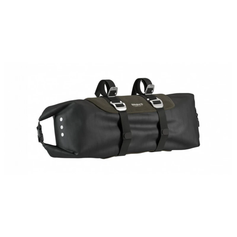 Brooks England Scape Roll Handlebar Bag (Mud Green) | Sportpursuit.com