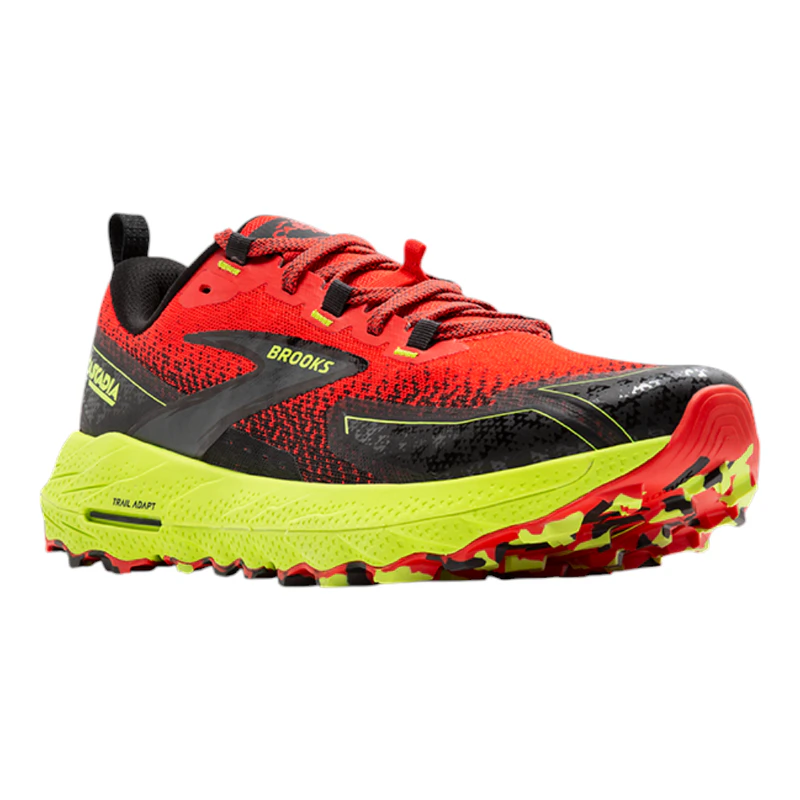 Brooks Mens Cascadia 18 Trail Running Shoes (Orange