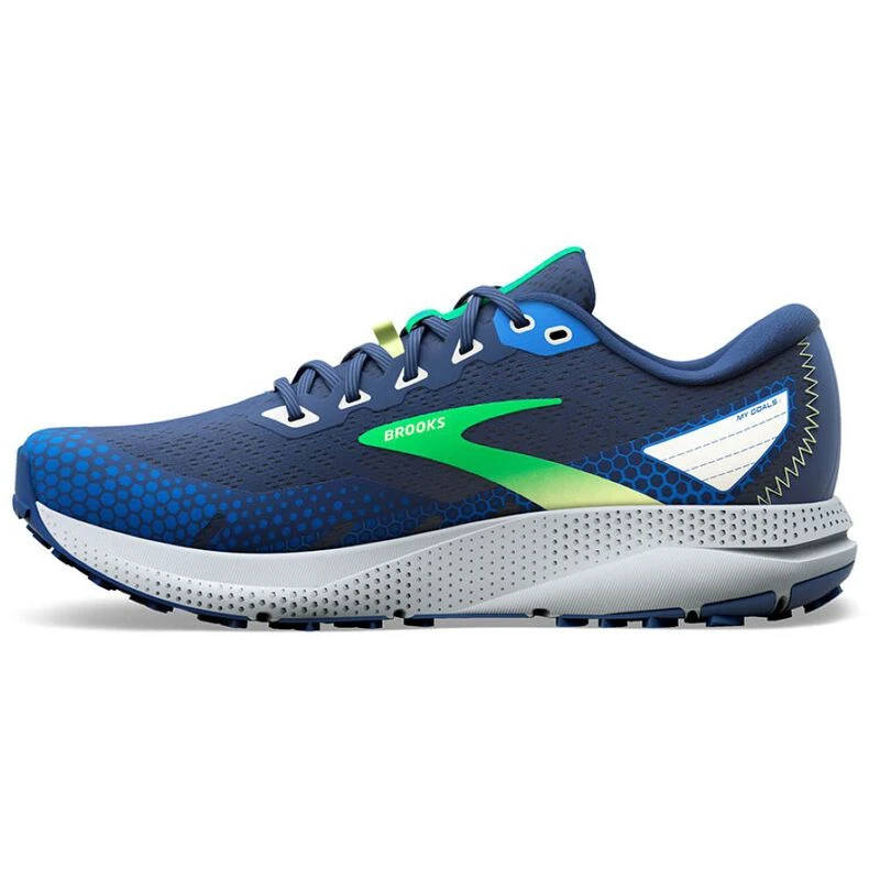 Brooks Mens Divide 3 Running Shoes (Blue/Green/Grey) | Sportpursuit.co