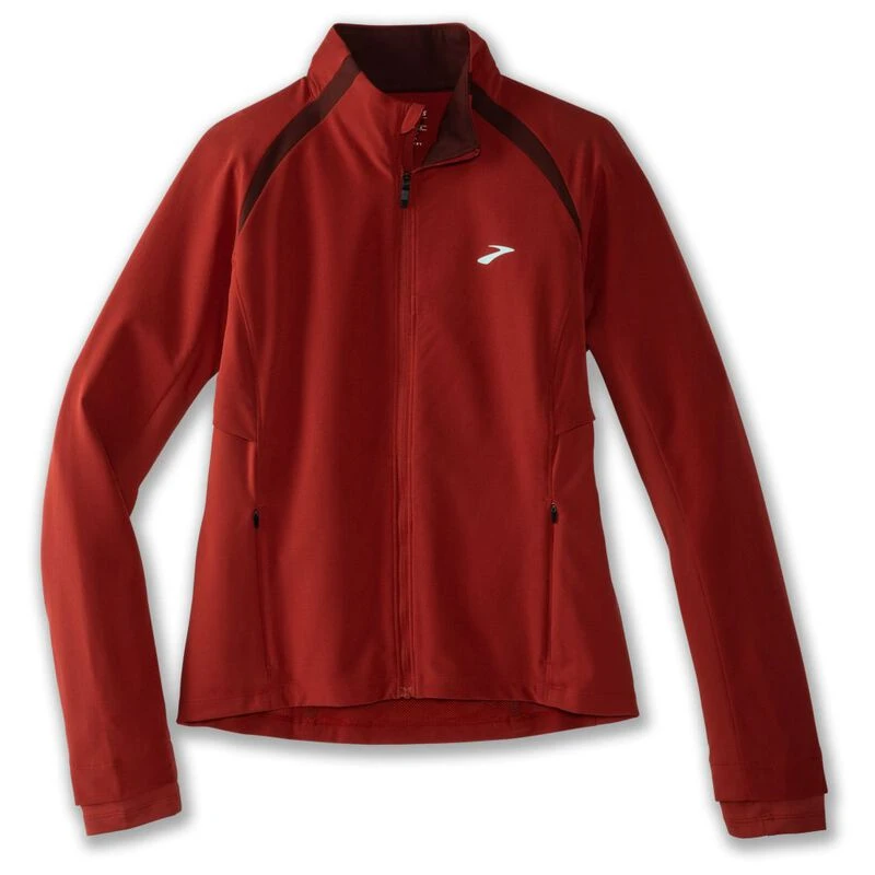 Brooks Womens Fusion Hybrid Jacket Copper Run Raisin Sportpursuit