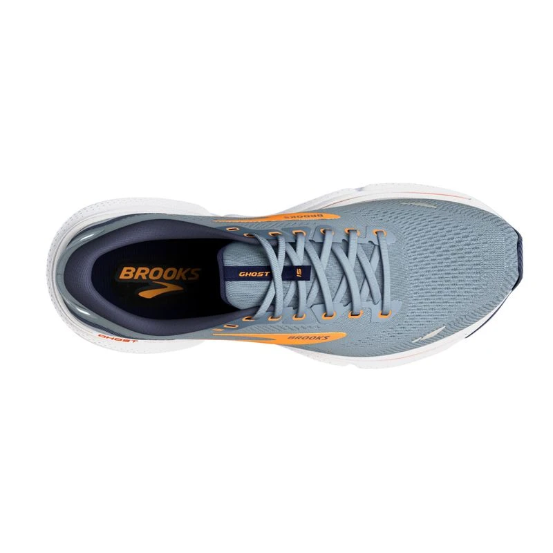 Brooks Mens Ghost 15 Running Shoes Grey Sportpursuit