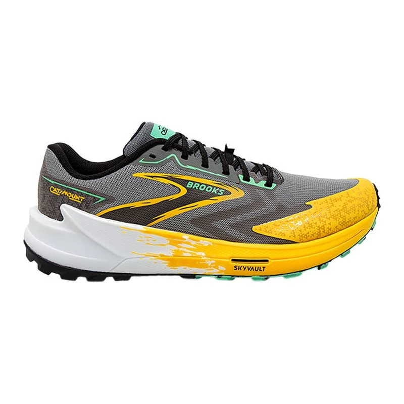 Catamount Train Brooks Mens Catamount 3 Moyenne Trail Running Shoes (Grey) | Sportpurs