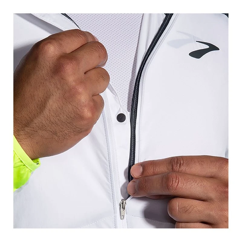 BROOKS RUN VISIBLE JACKET 2.0 ECRU/FLUORO FLASH/BLACK - Veste