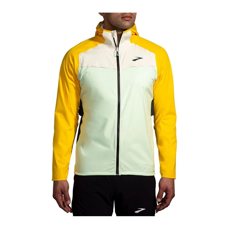 Brooks running jacket mens purple discount
